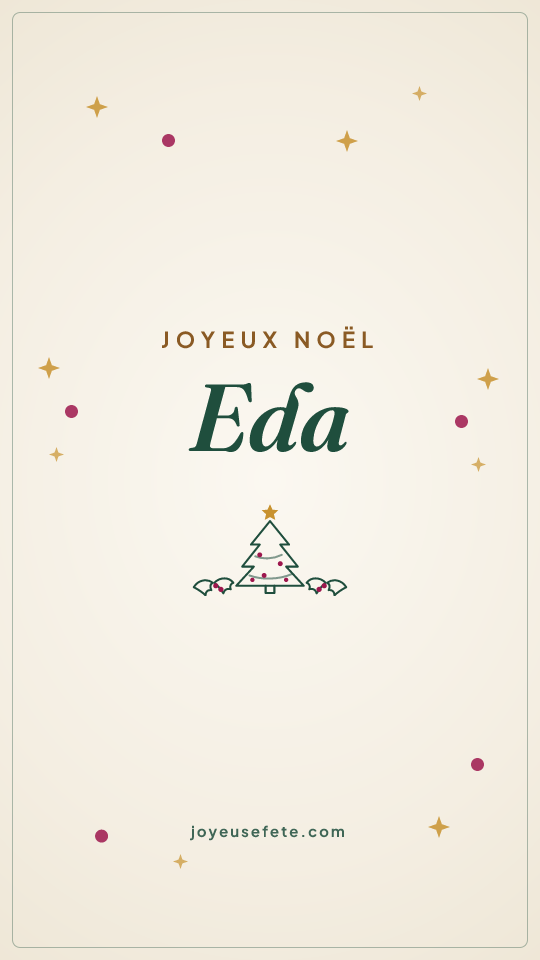 Image « Joyeux Noël Eda » au format story