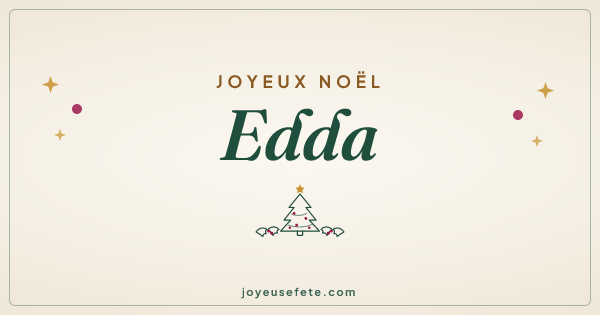 Image « Joyeux Noël Edda » au format large