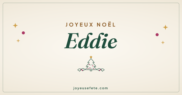 Image « Joyeux Noël Eddie » au format large