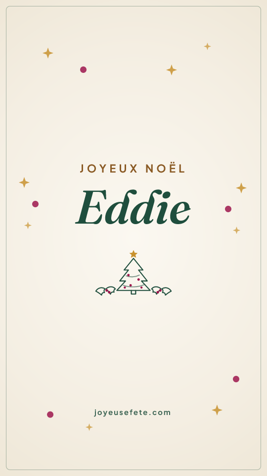 Image « Joyeux Noël Eddie » au format story