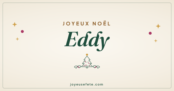 Image « Joyeux Noël Eddy » au format large