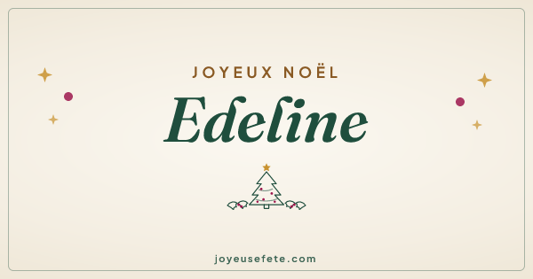 Image « Joyeux Noël Edeline » au format large