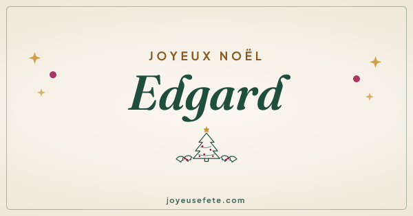 Image « Joyeux Noël Edgard » au format large