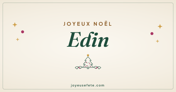 Image « Joyeux Noël Edin » au format large