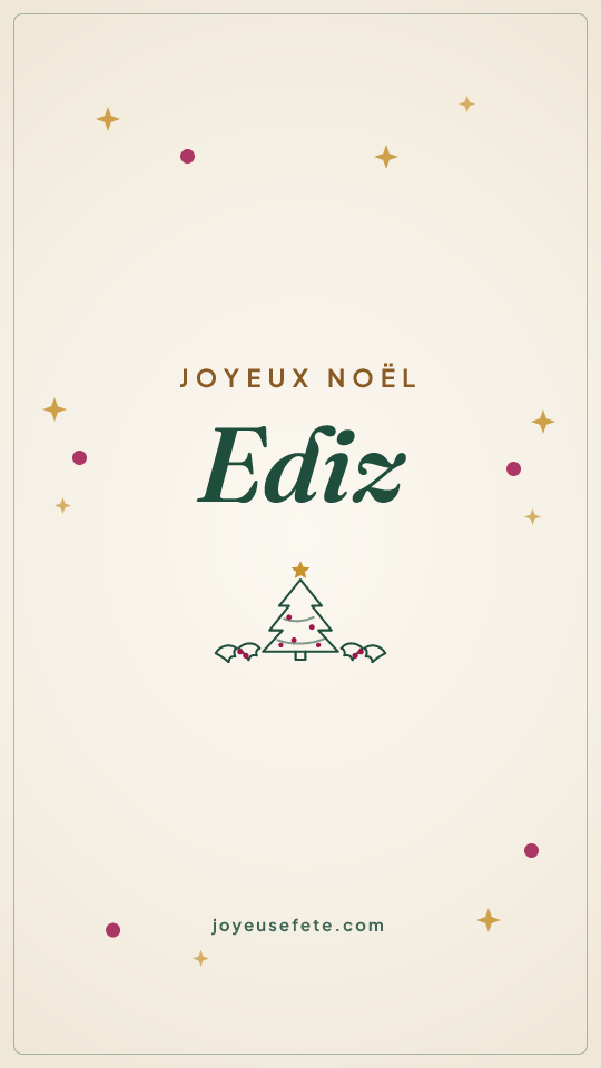 Image « Joyeux Noël Ediz » au format story