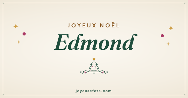 Image « Joyeux Noël Edmond » au format large