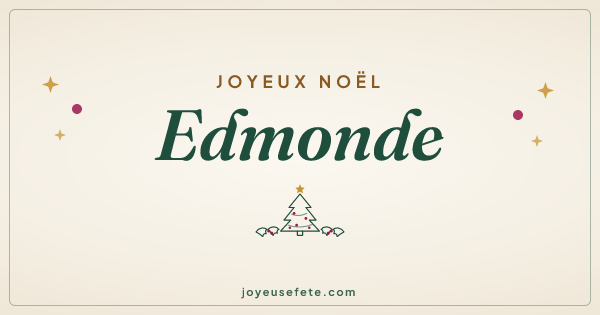 Image « Joyeux Noël Edmonde » au format large