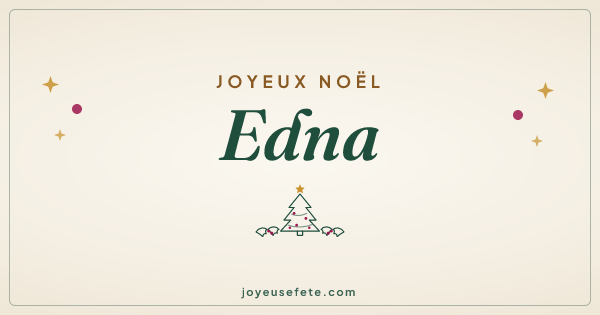 Image « Joyeux Noël Edna » au format large