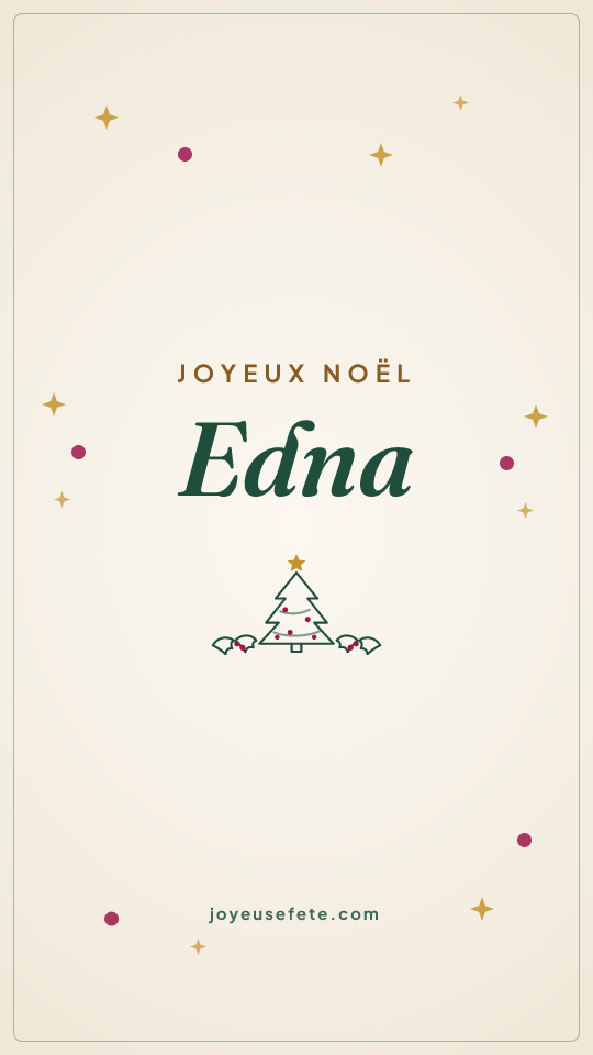 Image « Joyeux Noël Edna » au format story