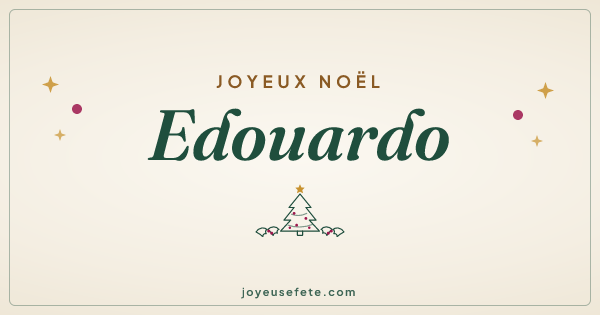 Image « Joyeux Noël Edouardo » au format large