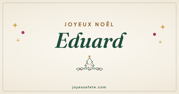 Image « Joyeux Noël Eduard » au format large