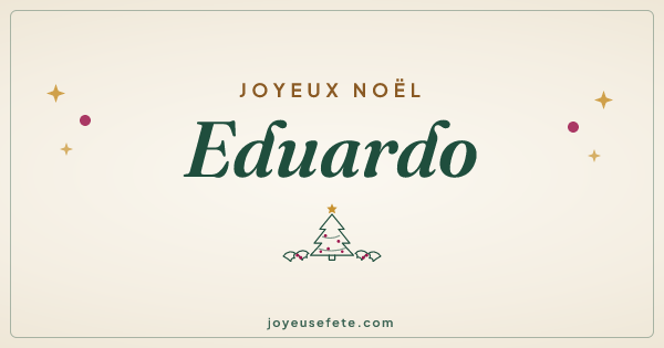 Image « Joyeux Noël Eduardo » au format large
