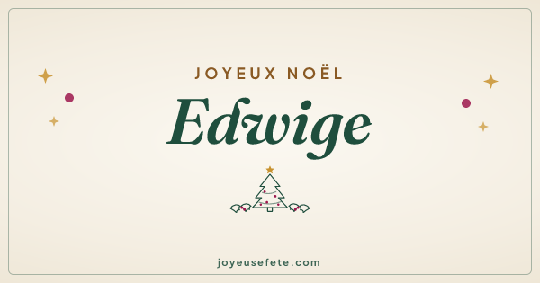 Image « Joyeux Noël Edwige » au format large