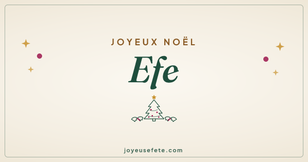 Image « Joyeux Noël Efe » au format large