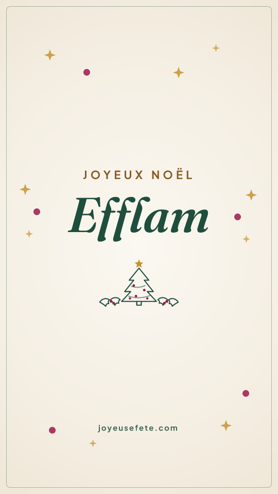 Image « Joyeux Noël Efflam » au format story