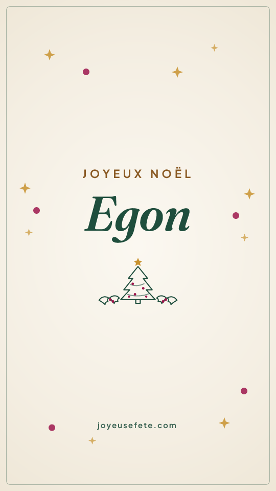 Image « Joyeux Noël Egon » au format story