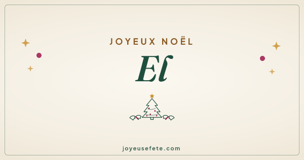 Image « Joyeux Noël El » au format large