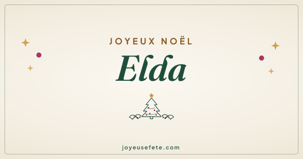 Image « Joyeux Noël Elda » au format large