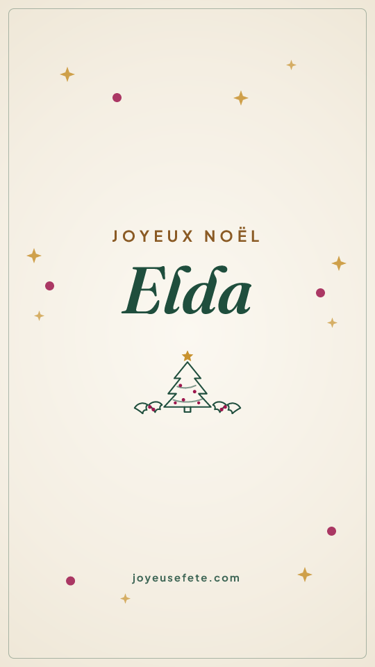 Image « Joyeux Noël Elda » au format story
