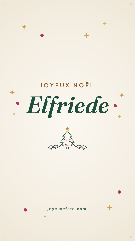 Image « Joyeux Noël Elfriede » au format story