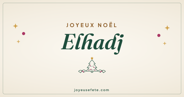 Image « Joyeux Noël Elhadj » au format large