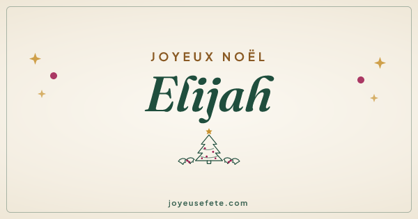 Image « Joyeux Noël Elijah » au format large