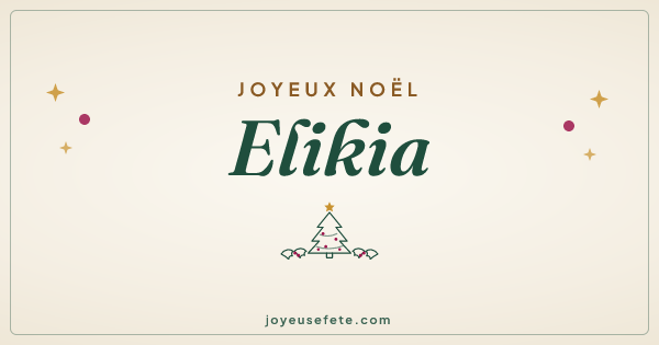 Image « Joyeux Noël Elikia » au format large