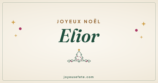 Image « Joyeux Noël Elior » au format large