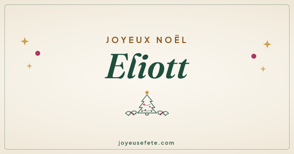 Image « Joyeux Noël Eliott » au format large