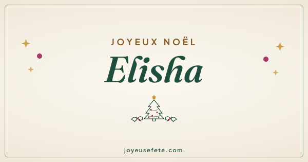 Image « Joyeux Noël Elisha » au format large