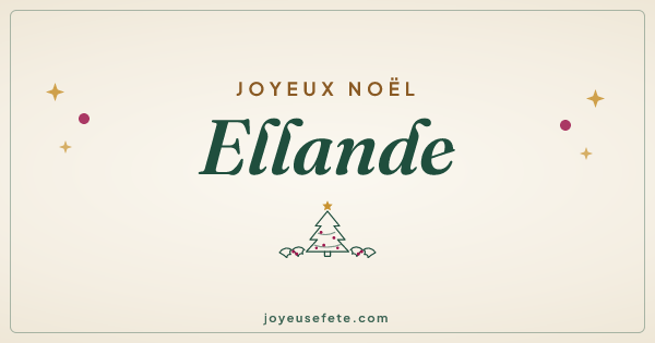 Image « Joyeux Noël Ellande » au format large