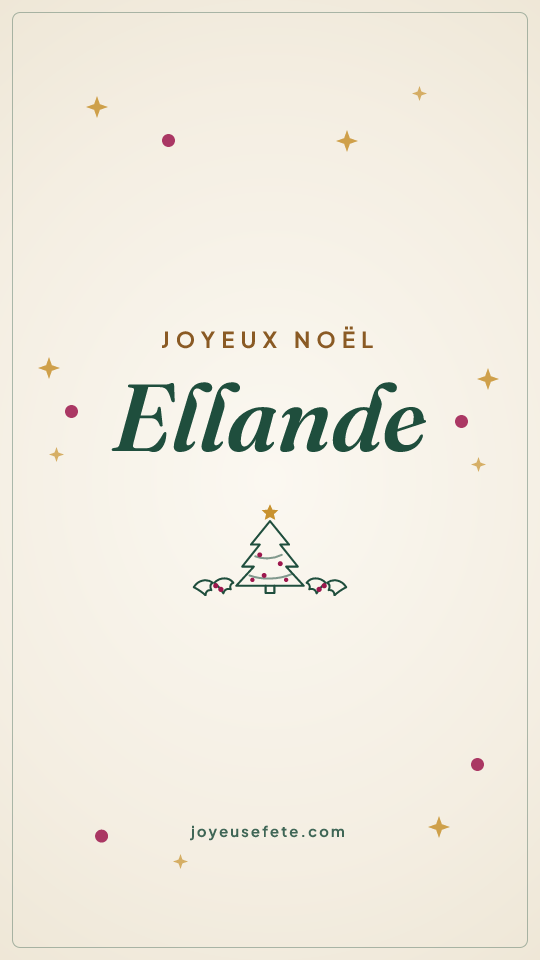 Image « Joyeux Noël Ellande » au format story