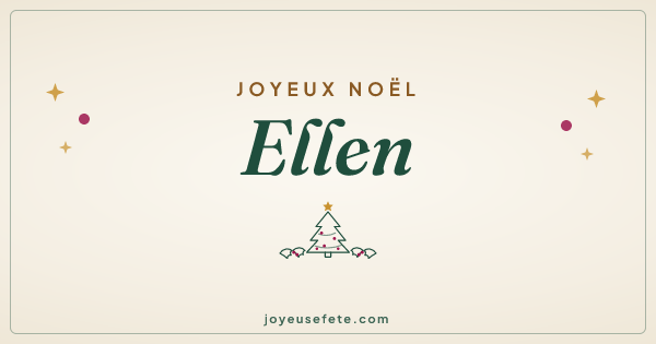Image « Joyeux Noël Ellen » au format large