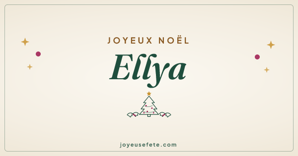 Image « Joyeux Noël Ellya » au format large