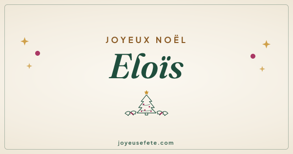 Image « Joyeux Noël Eloïs » au format large