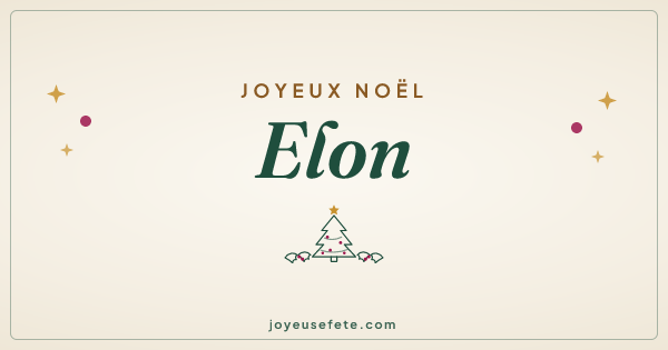 Image « Joyeux Noël Elon » au format large