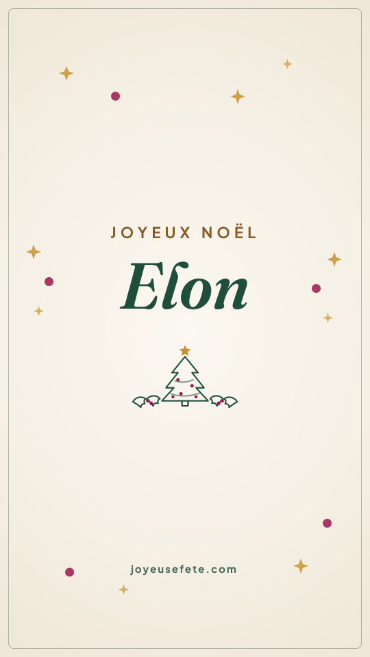 Image « Joyeux Noël Elon » au format story