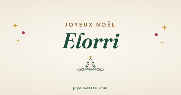 Image « Joyeux Noël Elorri » au format large