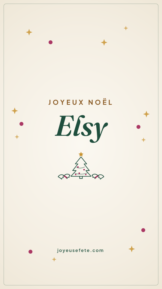 Image « Joyeux Noël Elsy » au format story