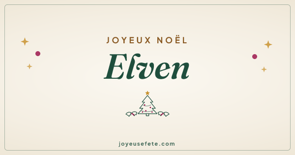 Image « Joyeux Noël Elven » au format large