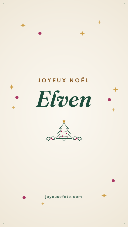 Image « Joyeux Noël Elven » au format story