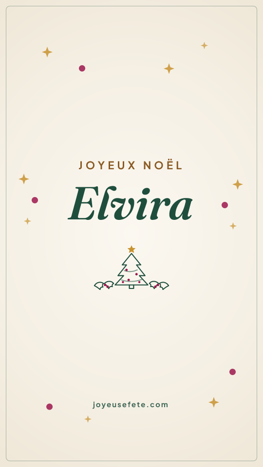 Image « Joyeux Noël Elvira » au format story