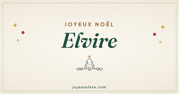 Image « Joyeux Noël Elvire » au format large