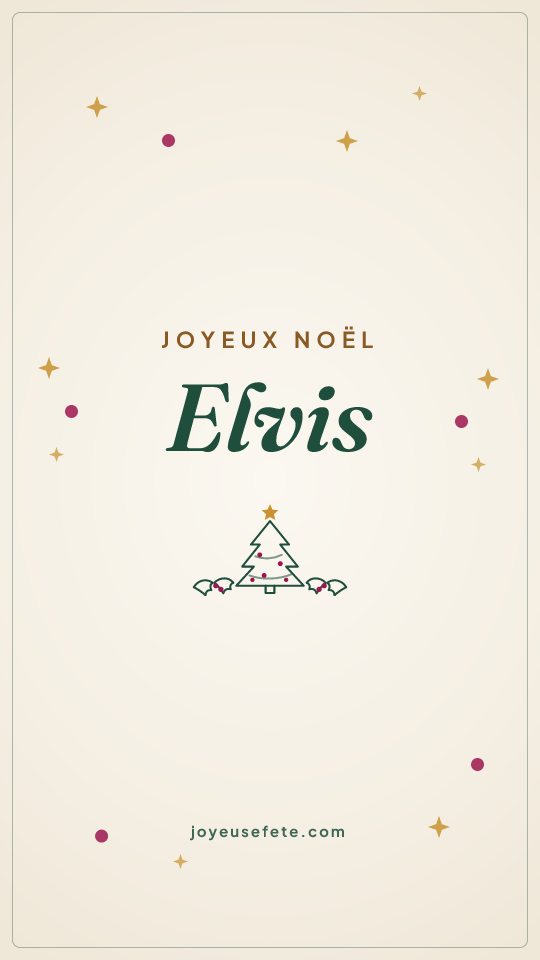 Image « Joyeux Noël Elvis » au format story