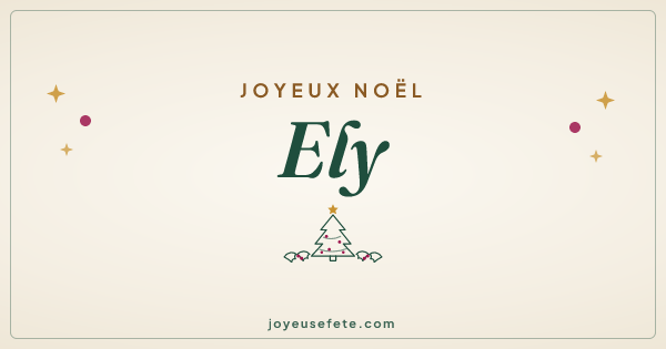 Image « Joyeux Noël Ely » au format large