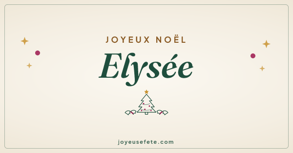 Image « Joyeux Noël Elysée » au format large