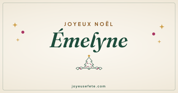 Image « Joyeux Noël Emelyne » au format large