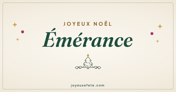 Image « Joyeux Noël Emérance » au format large