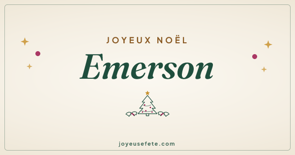 Image « Joyeux Noël Emerson » au format large