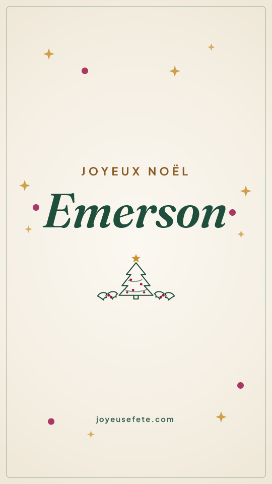 Image « Joyeux Noël Emerson » au format story